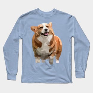 Happy Corgi Long Sleeve T-Shirt